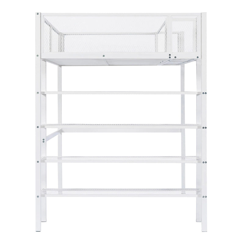 Twin Size Metal Loft Bed