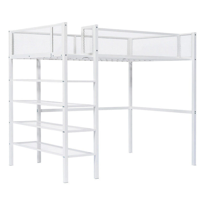 Twin Size Metal Loft Bed