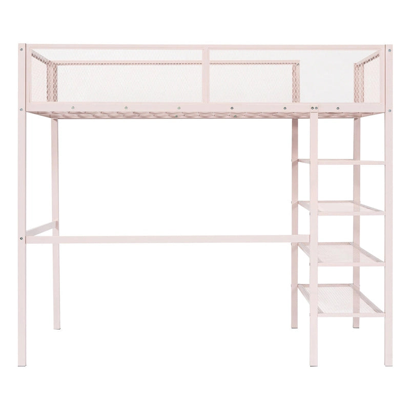 Twin Size Metal Loft Bed