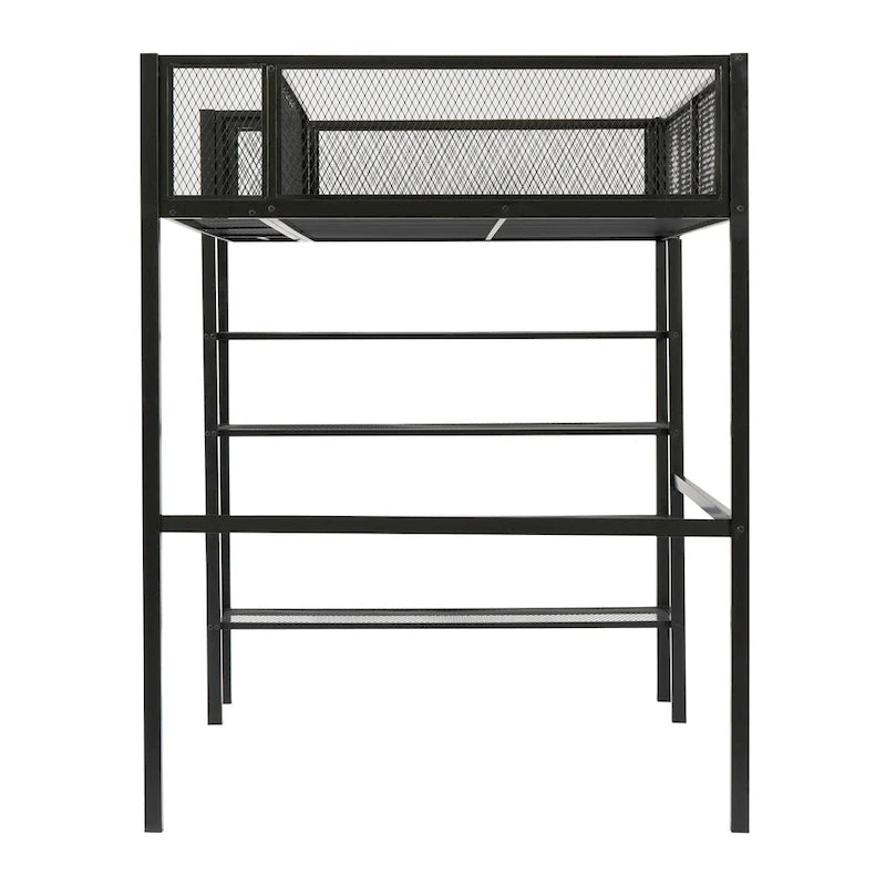 Twin Size Metal Loft Bed