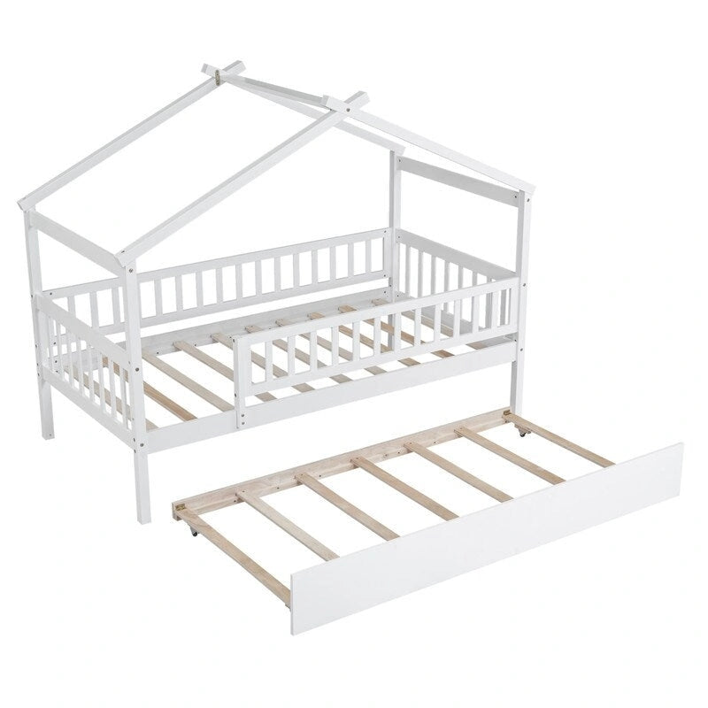 Kids House Bed Twin with Trundle