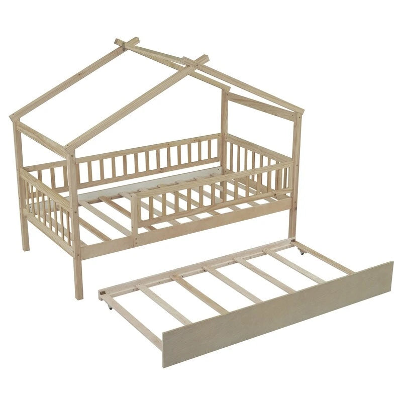 Kids House Bed Twin with Trundle