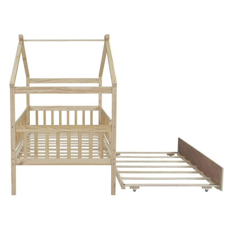 Kids House Bed Twin with Trundle