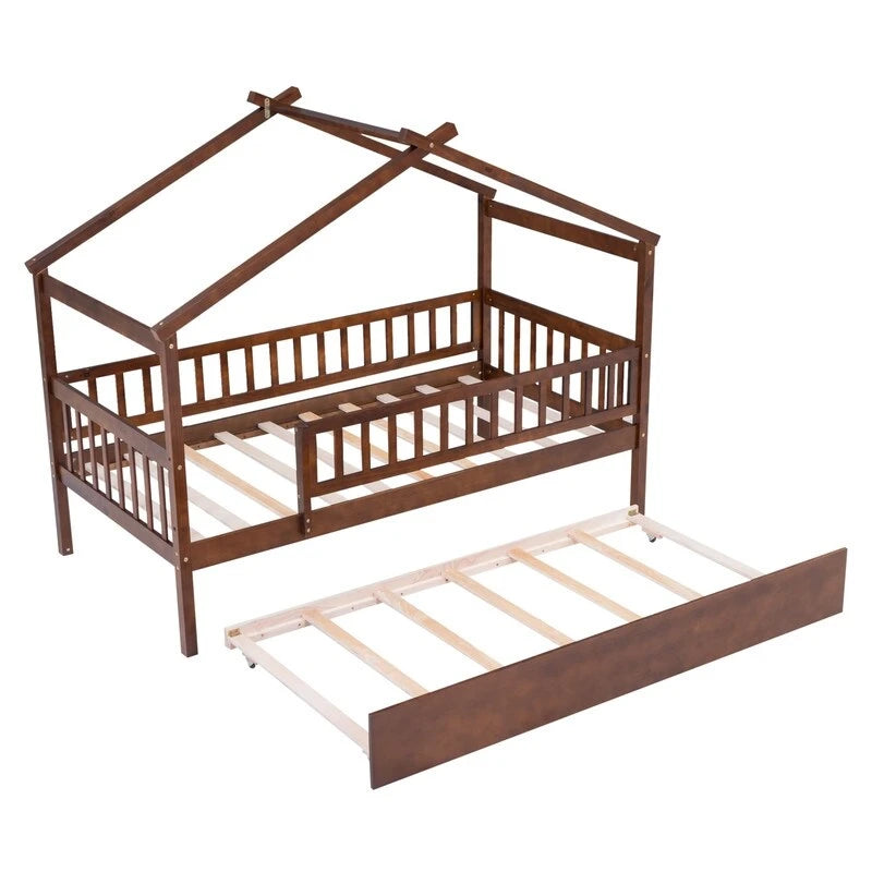 Kids House Bed Twin with Trundle
