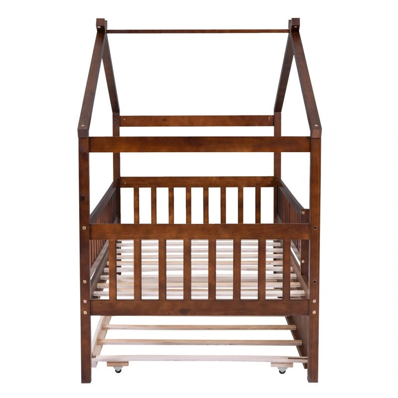 Kids House Bed Twin with Trundle