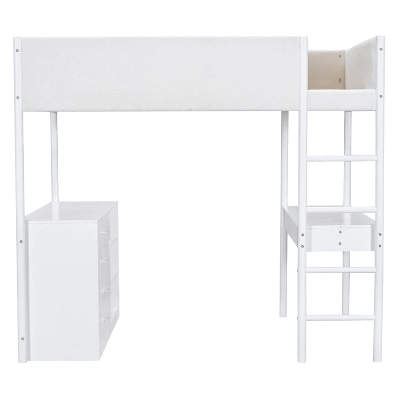 Full Size Teddy Fleece Loft Bed