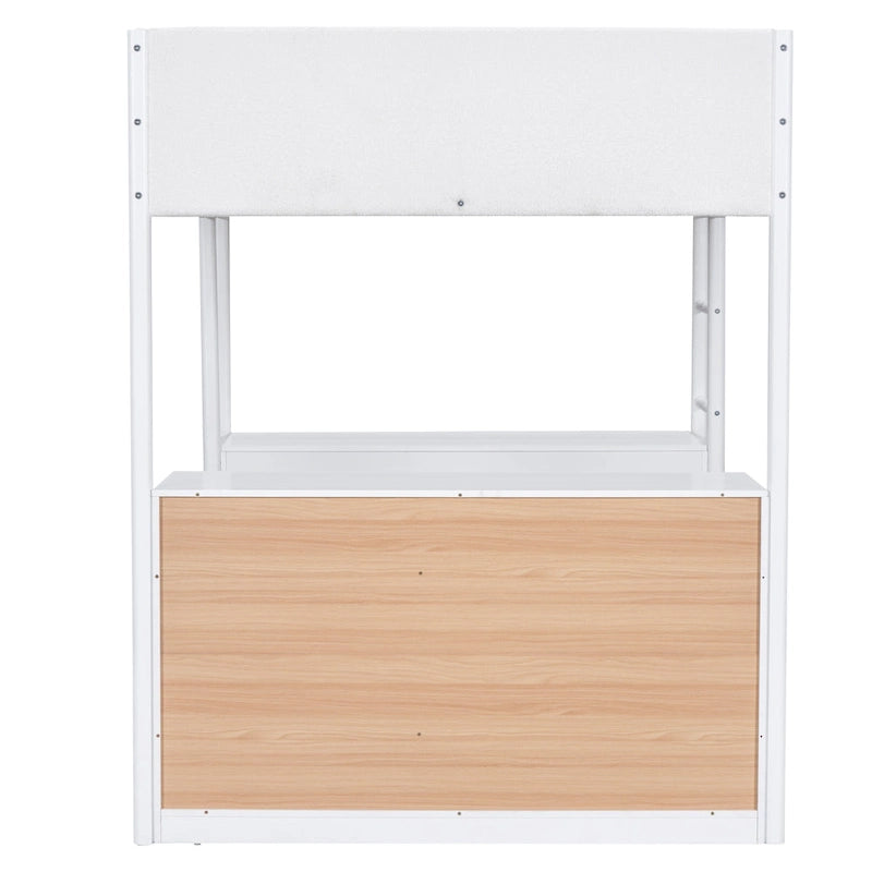 Full Size Teddy Fleece Loft Bed