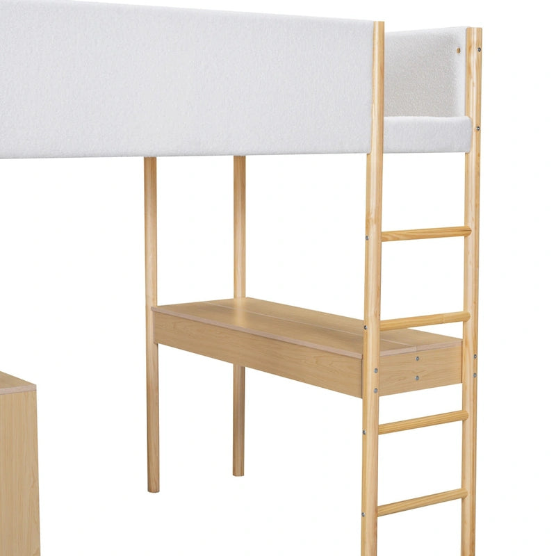 Full Size Teddy Fleece Loft Bed